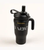 Goofit Outdoor 550ml Insulated Travel Mug with Handle & Straw | Leakproof Stainless Steel Coffee & Water Tumbler - Image 3