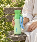 Ratio 520ml Insulated Water Bottle – Spout Lid, Straw & Strap - Image 5
