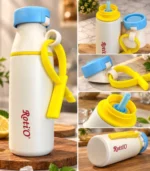Ratio 520ml Insulated Water Bottle – Spout Lid, Straw & Strap - Image 7