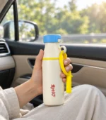 Ratio 520ml Insulated Water Bottle – Spout Lid, Straw & Strap - Image 4