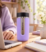 ⁦Mirror Nespresso Nomad–Style Travel Mug –304 Stainless Steel 400ml⁩ - الصورة ⁦8⁩